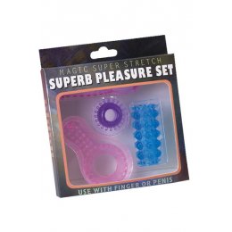 Набор из 4 разноцветных желейных насадок Super Pleasure Set