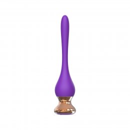 Фиолетовый вибромассажер Nipple Vibrator - 14,5 см.