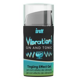 Жидкий интимный гель с эффектом вибрации Vibration! Gin & Tonic - 15 мл.