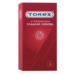 Презервативы Torex  Сладкая любовь  с ароматом клубники - 12 шт.